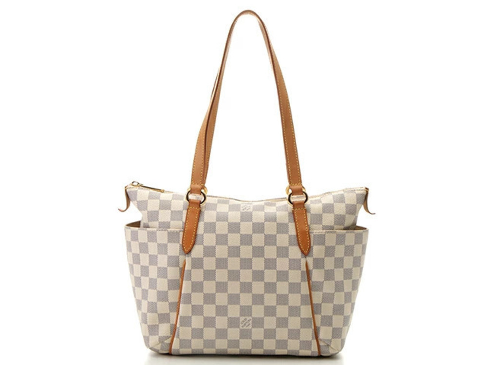LOUIS VUITTON Totally Damier Azur White